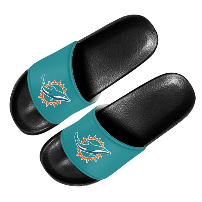 Men's Miami Dolphins Flip Flops 002
